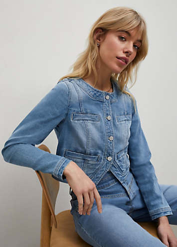 Cropped Denim Jacket By Bonprix Look Again