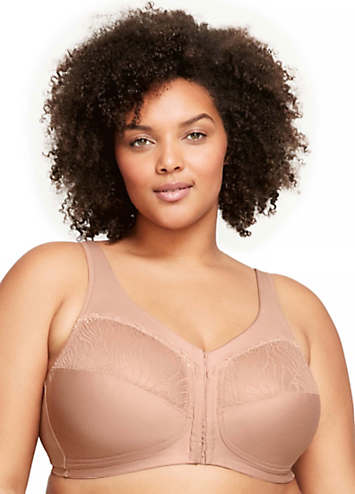 Full Figure Plus Size Magiclift Front Close Support Bra By Glamorise