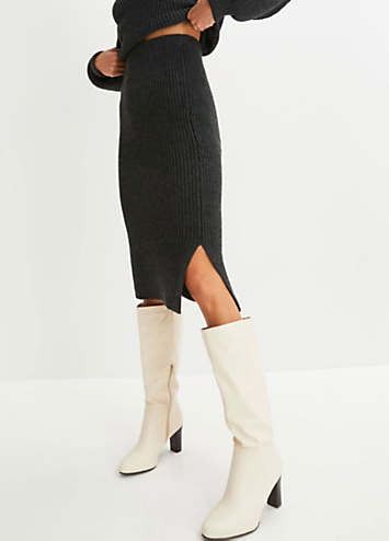 Knitted Midi Skirt By Bonprix Look Again