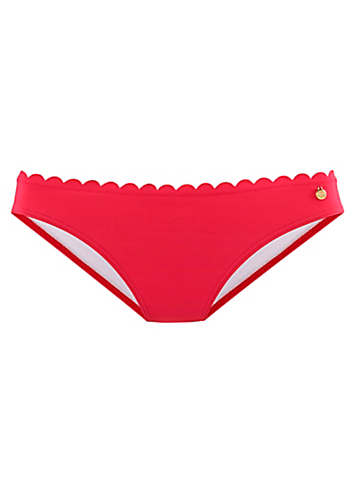 Lascana Scalloped Edge Classic Bikini Bottoms Look Again