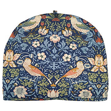 Navy Strawberry Thief Tea Cosy By William Morris Look Again