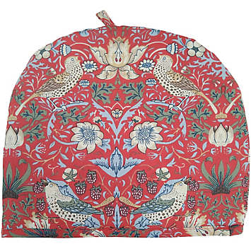 Red Strawberry Thief Tea Cosy By William Morris Look Again