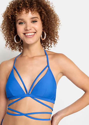 Royal Blue Triangle Bikini Top By LSCN BY LASCANA Look Again