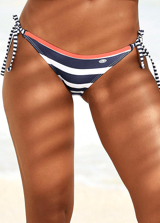 Block Stripe Brazilian Style Bikini Briefs By Kangaroos Look Again