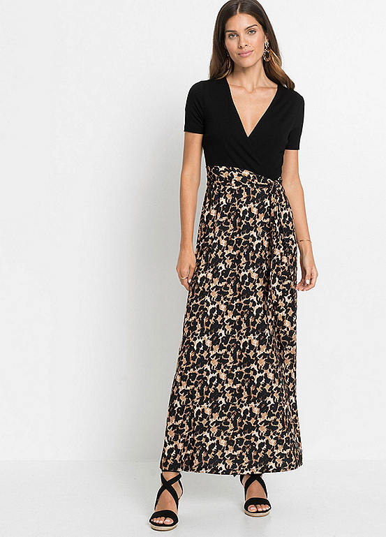 Two Tone Maxi Dress By Bonprix Look Again