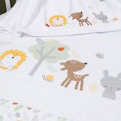 M263006 East Coast Nursery Ltd Safari Friends Knitted Blanket