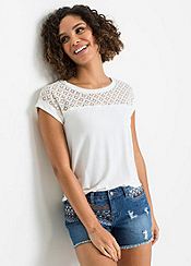 Vintage Rib Lace Trim Cami Top by Superdry