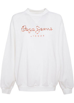 pepe jeans white sweatshirt