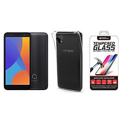 1 2021 Bundle - With Gel Case and Screen Protector by Alcatel