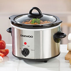 1.5L Stainless Steel Slow Cooker by Daewoo