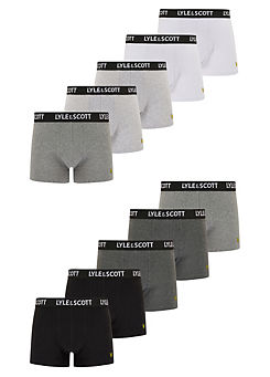 10 Pack Tyler Underwear Trunks gift set  by Lyle & Scott