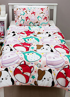 10.5 Tog Reversible Coverless Duvet Set - Single by Squishmallows