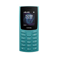 105 2G Duel SIM Mobile Phone - Cyan by Nokia