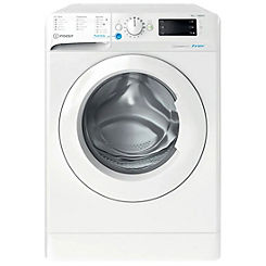 10KG 1400 Spin Washing Machine BWE101486XWUKN - White by Indesit