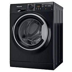 10KG 1400 Spin Washing Machine NSWM1045CBSUKN - Black by Hotpoint