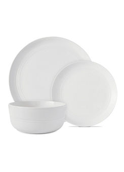 12 Piece Porcelain Dinnerware Set by Tower