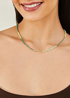 14ct Gold-Plated Beaded Collar Necklace by Accessorize