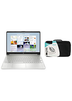 15s 15.6 Inch i3 4GB 128GB Laptop - Case Bundle by HP