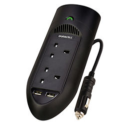 175W Power Inverter with Dual AC & USB by Duracell