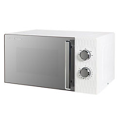 17L Honeycomb Manual Microwave RHMM715 - White by Russell Hobbs