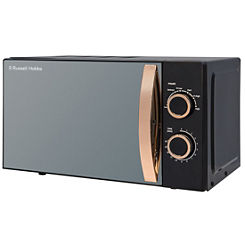 17L Solo Microwave RHM1727RG - Black & Rose Gold by Russell Hobbs