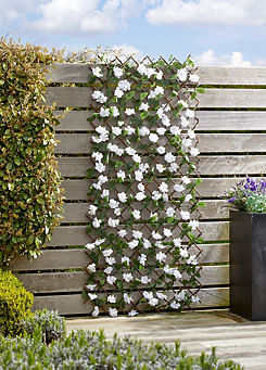 180 x 60cm Solar InLit Hydrangea Faux Trellis by Smart Garden