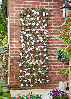 180 x 90cm Solar InLit Hydrangea Faux Trellis by Smart Garden
