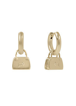 18ct Gold Plated Handbag Charm Earrings by Radley London