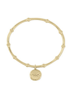 18ct Pale Gold Plated Bamboo Bangle by Radley London