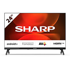 1T-C24FH2KL2AB 24 Inch HD Frameless LED Smart Android TV by Sharp