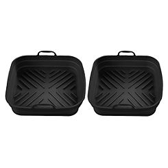 2 Piece Silicone Round Oven Trays by Tower