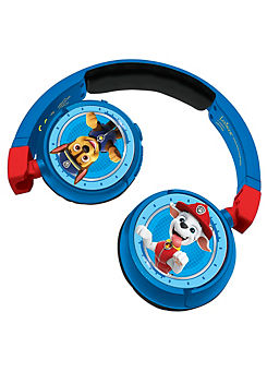 2-in-1 Bluetooth® & Wired Comfort Foldable Headphones with Kids Safe Volume by PAW Patrol
