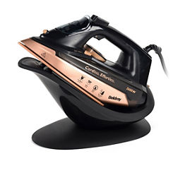 2-in-1 Cordless Steam Iron - Rose Gold by Beldray