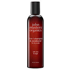 2 in 1 Shampoo with Zinc & Sage 236ml by John Masters Organics