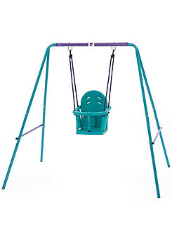 2-in-1 Swing Set - Purple/Teal by Plum