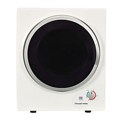 2.5kg Compact Vented Tumble Dryer RH3VTD800 - White by Russell Hobbs