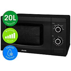 20L Manual Microwave AMM2001B - Black by Abode
