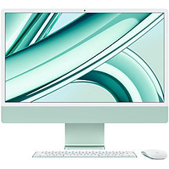 24-Inch iMac with Retina 4.5K Display: Apple M3 Chip with 8-Core CPU & 10-Core GPU, 256GB SSD - Green by Apple