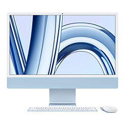 24-Inch iMac with Retina 4.5K Display: Apple M3 Chip with 8-Core CPU & 10-Core GPU, 512GB SSD - Blue by Apple