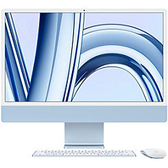 24-Inch iMac with Retina 4.5K Display: Apple M3 Chip with 8-Core CPU & 8-Core GPU, 256GB SSD - Blue by Apple