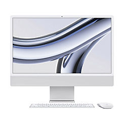 24-Inch iMac with Retina 4.5K Display: Apple M3 Chip with 8-Core CPU & 8-Core GPU, 256GB SSD - Silver by Apple