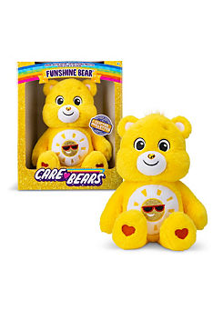 35cm Glitter Belly Medium Plush - Funshine Bear by Care Bears