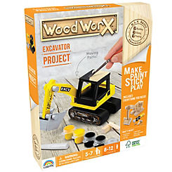 3D Wooden Model Kit - Excavator by Wood Worx