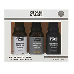 3PC Beard Oil 3X30ml by Cedar & Sage