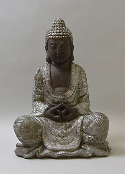 47.5cm Resin Sitting Buddha Statue Sculpture by Candlelight
