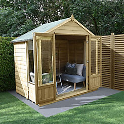4LIFE Apex Summerhouse 7x5 - Double Door - 4 Window (Home Delivery) by Forest Garden