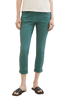 5-Pocket Cropped Trousers by Tom Tailor