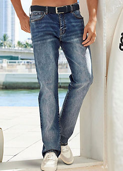5-Pocket Straight Leg Jeans by Buffalo