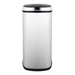 50L Square Stainless Steel Sensor Bin by Morphy Richards