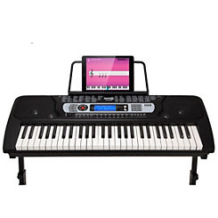 54 Key Digital Piano Keyboard & Music Stand by RockJam